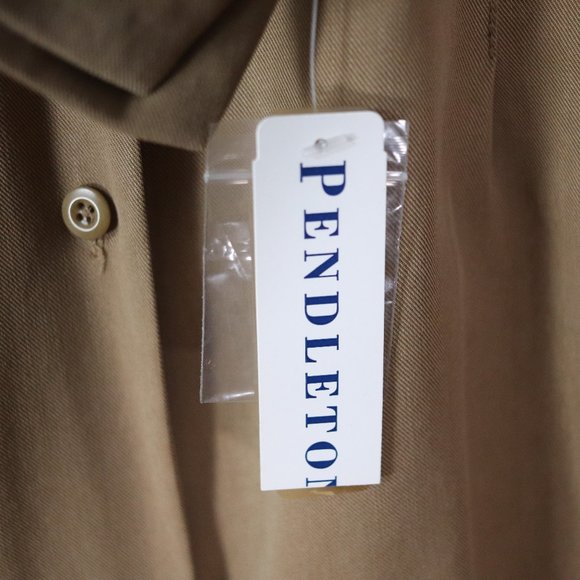 NWT pendleton tan tencel lyocell button up shirt L large womens blouse top NEW - Picture 10 of 11